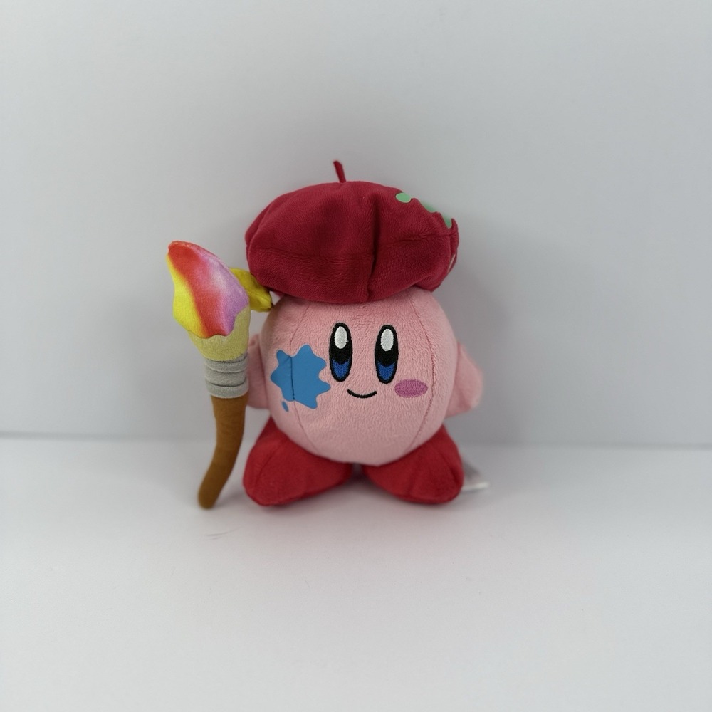 Nintendo Kirby Artist Painter 6" Plush Stuffed Animal Toy HAL Laboratory